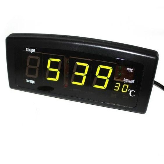 Годинник настільний Caixing CX-818, Годинник мережевий електронний настільний DL-380 з підсвіткою