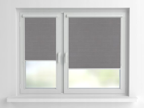 Рулонна штора Rolets Льон 2-2142-300 30x170 см закритого типу Сіра
