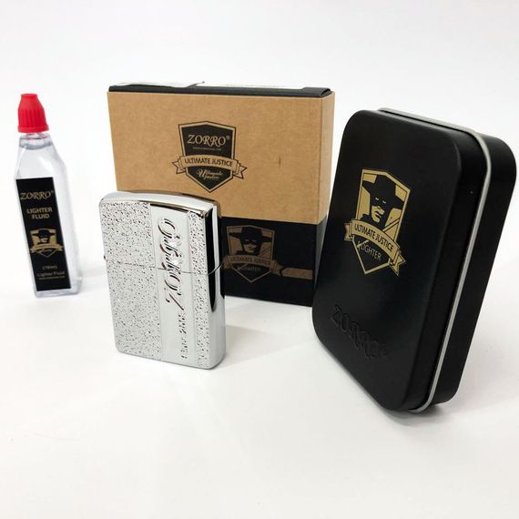 Зажигалка бензиновая Zorro HL-359, сувенир зажигалка, зажигалки подарки для мужчин, зажигалка FX-918 в подарок | Зображення 2