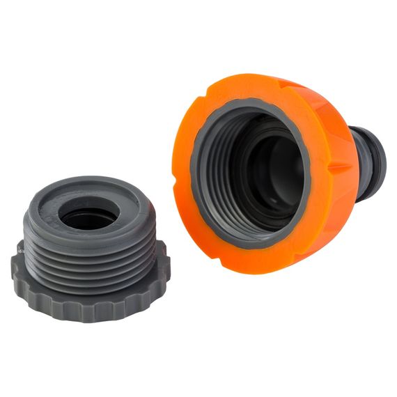 Адаптер для конектора Flora 1/2" універсальний в/р 1/2"×3/4" (ABS+TPR) (5015834) | Зображення 2