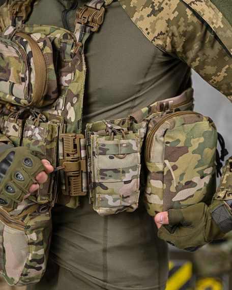 Плитоноска Artex с напашником системой быстрого сброса и 7 подсумками НП4876 | Зображення 6