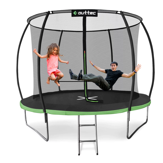 Батут Outtec Premium 10ft (312см) чорно-зелений з внутрішньою сіткою | Зображення 5