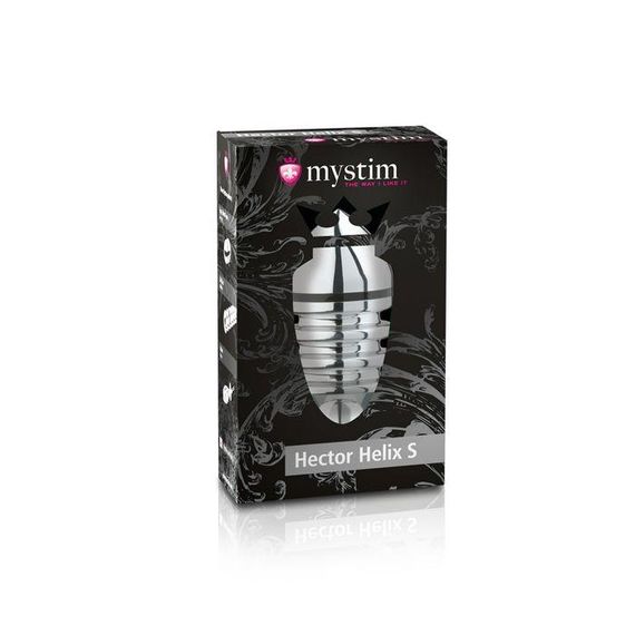 Металева анальна пробка Mystim Hector Helix S для електростимулятора, діаметр 4 см Sex Aura | Зображення 2