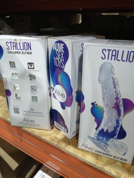 Прозорий фалоімітатор Alive Jelly Dildo Stallion (м'яте паковання!!!) | Зображення 1