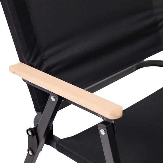 Крісло розкладне туристичне 46х54х75 см крісло складне для пікніка на природу Чорне | Зображення 5