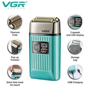 Професійний тример для гоління VGR V-357, Машинки для стрижки бороди професійні, TO-898 Портативне гоління