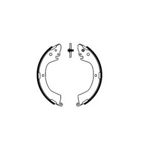 Тормозные колодки Bosch барабанные задние PR2 MITSUBISHI L400/L200/Space Gear 0986487886