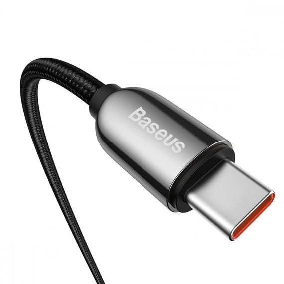 Кабель Baseus Display Fast Charging Type-C to Type-C 100W (1m) dark green | Зображення 7