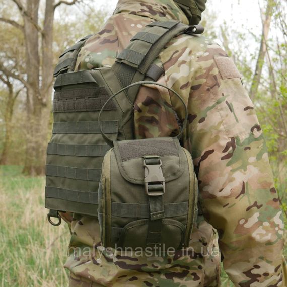 Підсумок-аптечка (швидкий скид) Kiborg GU Cordura Khaki | Зображення 9