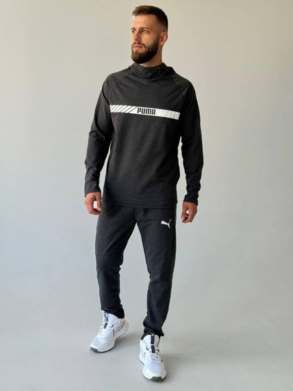 Костюм з худі Puma темно-сірий | Зображення 1