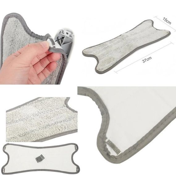 Швабра для пола X-Type с отжимом 37 см и, швабра с отжимом лентяйка, удобная швабра | Зображення 3