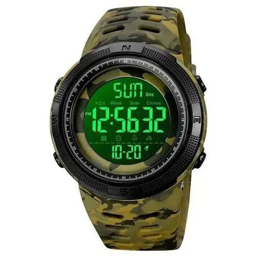 Годинник наручний чоловічий SKMEI 2070CMGN ARMY GREEN CAMO. Колір: зелений камуфляж | Зображення 1