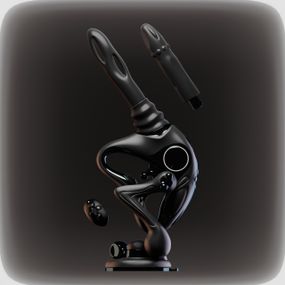 Секс-машина Upko UEROS Nexus Power Gray з фрикціями, вібрацією та обертальною стимуляцією, чорна Sex Aura