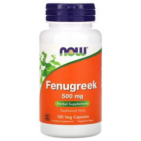 Пажитник NOW Foods Fenugreek 500 mg 100 Veg Caps