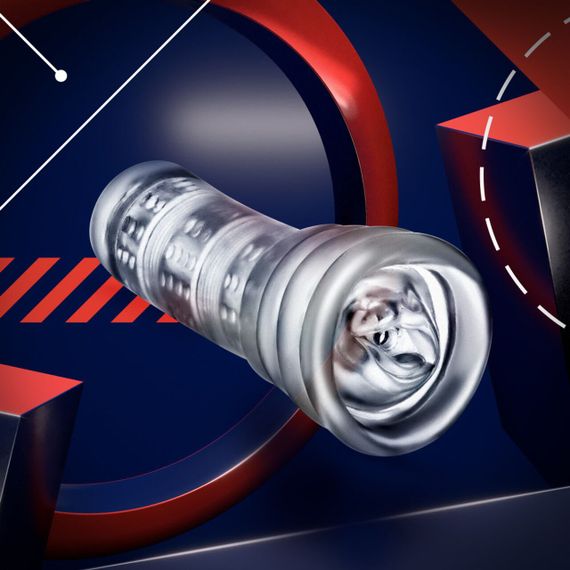 Мастурбатор Blush Rize – Luz Glow in the Dark Masturbator – Clear, всмоктування, світиться в темряві | Зображення 5