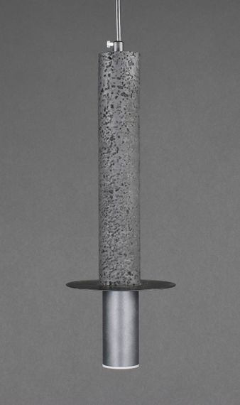 Люстра стельова на 1 лампочку 27680 Чорний 45-170х14х14 см. | Зображення 1