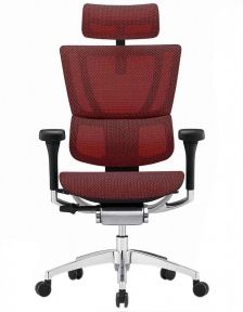 Кресло компьютерное MIRUS-IOO 2 (IOOE2-AB-HAM-5D-E-L) сетка T-168-B3 SCARLET
