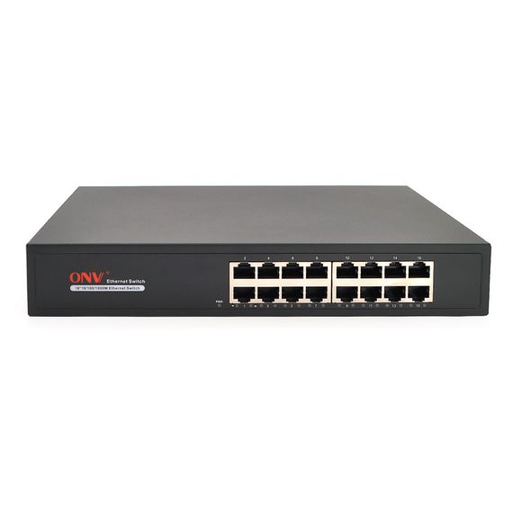 Коммутатор Gigabit Ethernet ONV-H3016в металлическом корпусе, 16x1000Мб портов | Зображення 1