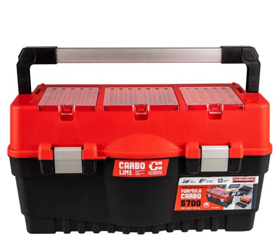 Ящик для инструментов Haisser Formula S700 Сarbo Alu red 90075 113434 595х289х328 мм | Зображення 1