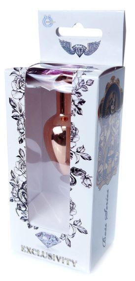 Анальний затор Boss Series - Jewellery Red Gold PLUG Rose S, BS6400108 sexstyle | Зображення 6