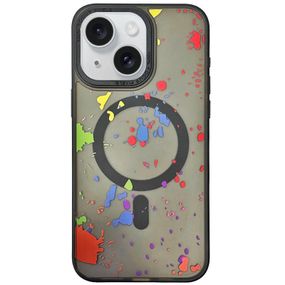 Чехол TPU+PC Flush with MagSafe для Apple iPhone 15 (6.1") Titanium black