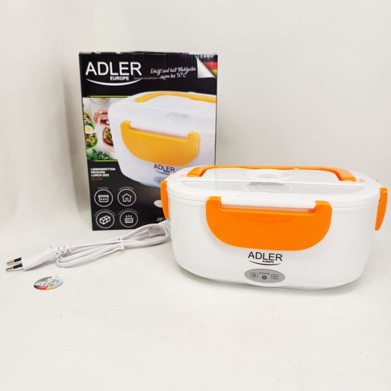 Електричний контейнер для гарячої їжі, Контейнер для обідів з двома відсіками Термос їжі з ложкою DY-66 | Зображення 1