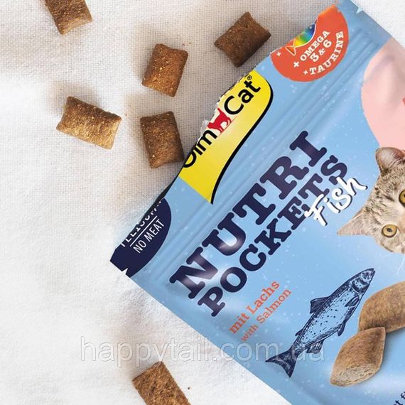 Лакомство Nutri Pockets для котов Рыбные Лосось 60г | Зображення 5