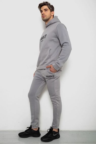Спортивный костюм мужской на флисе, цвет серый, 238R57046 | Зображення 2