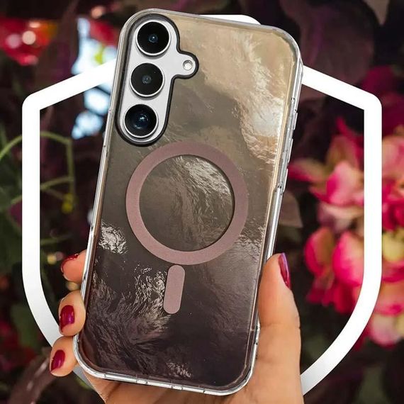 Чехол TPU Shiny Mountain (MagFit) для Samsung Galaxy S25 FE Chocolate | Зображення 2
