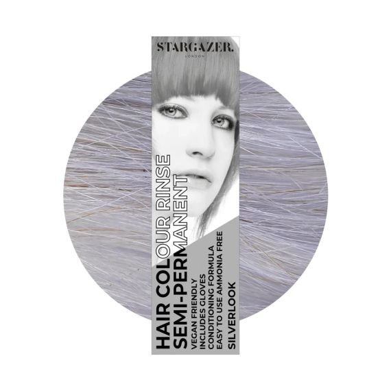 Краска для волос Серебряная Stargazer Semi-permanent hair colour Silverlook 70 мл