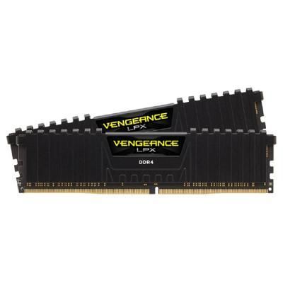 Модуль памяти для компьютера DDR4 16GB (2x8GB) 2400 MHz Vengeance LPX Black Corsair (CMK16GX4M2A2400C14) | Зображення 1