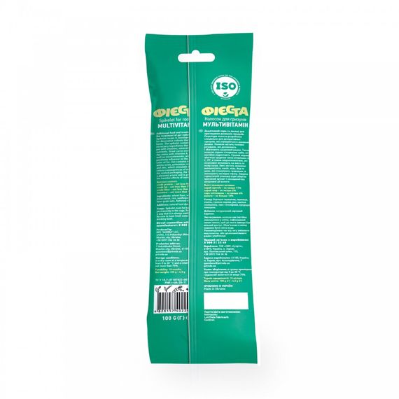 Лакомства Природа Фієста Колосок для гризунов мультивітамін 100 г | Зображення 2