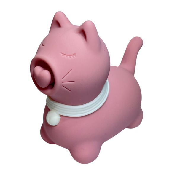 Стимулятор клітора з пульсацією UNIVIBE Котик, 5 режимів, рожевий sexstyle