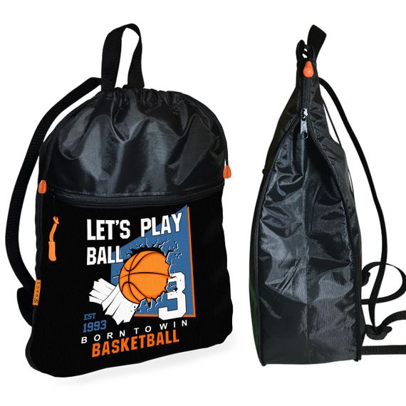 Рюкзак-мешок для обуви,спортивной формы Sport детская сумка для сменки с расширителем (01396)