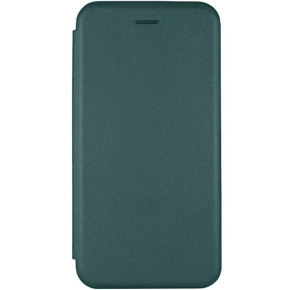 Кожаный чехол-книжка Classy для Apple iPhone 13 (6.1") Зеленый
