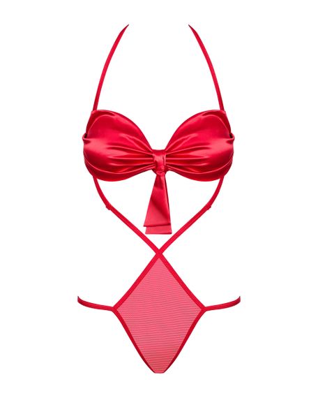 Боді Obsessive Giftella Червоний S/M | Зображення 2