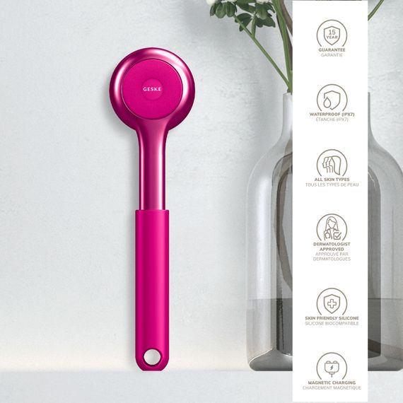 Ультразвукова щітка для всього тіла GESKE Sonic Full-Body Brush&Intensive Exfoliator 8в1 magenta | Зображення 2