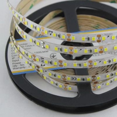 Светодиодная лента LED-STIL 9,6 Вт/м 2835 120 діодів IP33 12 Вольт 70 lm ЛИМОННИЙ (DFN2835-120A-IP33-L) - Топ | Зображення 2