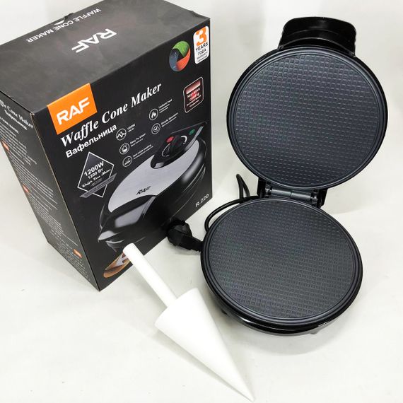 Вафельниця для пишних вафель RAF, Електронна вафельниця, Дешева вафельниця для ріжків LU-85 | Зображення 7