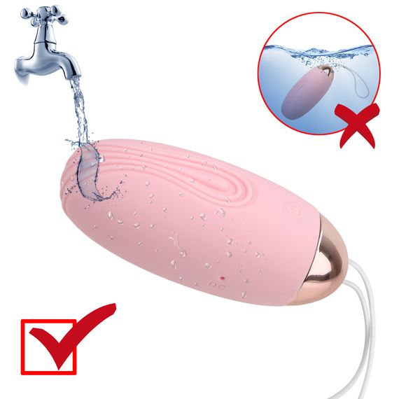 Віброяйцо вагінальне з пультом ДК "Little Whale", рожевий 10 режимів вібрації sexstyle | Зображення 6