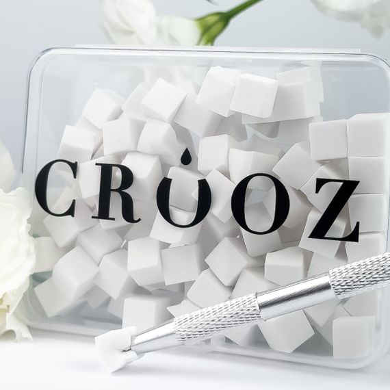 Скретч-ручка для маникюра с набором губок 100шт (для омбре, градиента) в боксе | Зображення 1