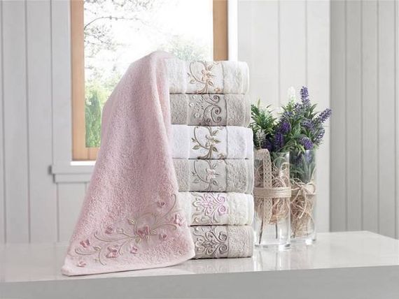 Рушники Pupilla Eva butterfly 70х140см Пеньє набір 6шт