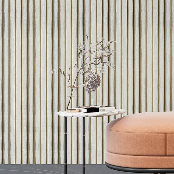 Рейка декоративна PS 2900х120х12мм Під білу шкіру із золотом SW-00002130 | Зображення 7