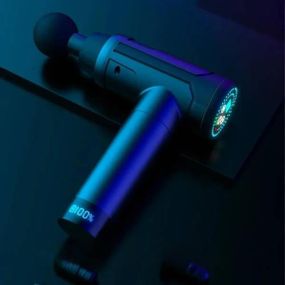 Ручний масажер для м'язів Fascial Gun 8127 Сірий