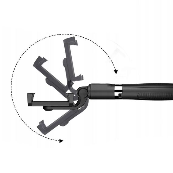 Селфі палиця-штатив з пультом 70см, Selfie Stick L01 / Монопод з триногою для телефону / Трипод | Зображення 3