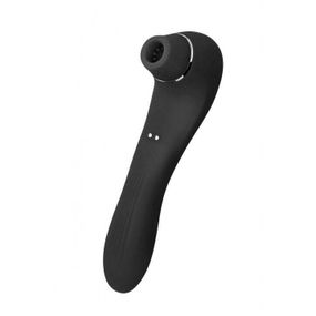 Вакуумний стимулятор з вібрацією Wooomy Smoooch Black Clitoral Suction & Vibration Sex Aura