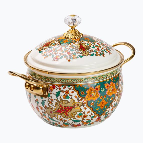 Емальована каструля об'ємом 3 літри для газових та електричних плит | Зображення 2