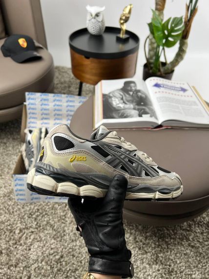 Чоловічі кросівки ASICS Gel-NYC  Black Grey Beige весна / осінь A3484 42 | Зображення 6