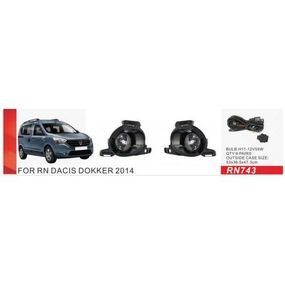 Фари дод. модель Renault Dockker 2013-/RN743/H16-12V19W/eл.проводка