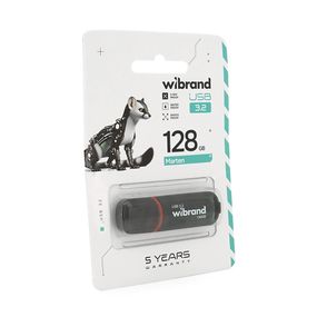 Флеш-накопичувач Wibrand USB 3.2 Gen1 Marten 128GB Black